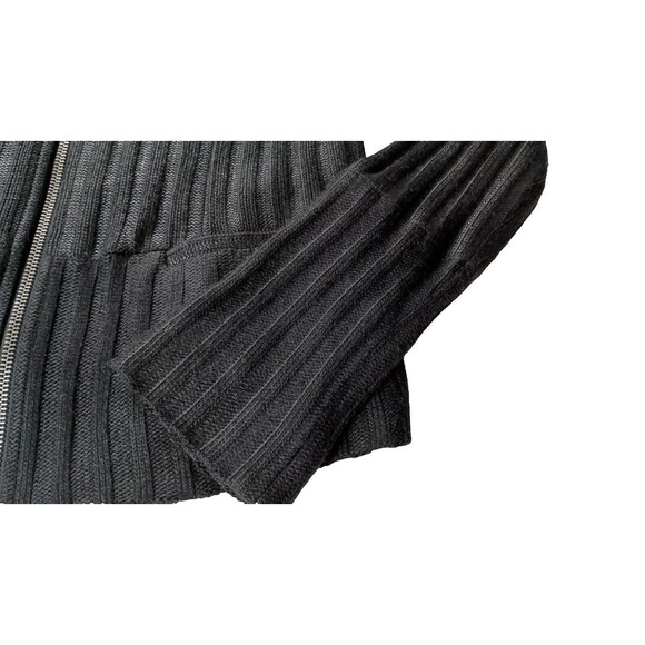 Ribbed Lady Jacket by DREW Black Size XS Zip Front Lined Classic Career USA Made - Picture 5 of 13